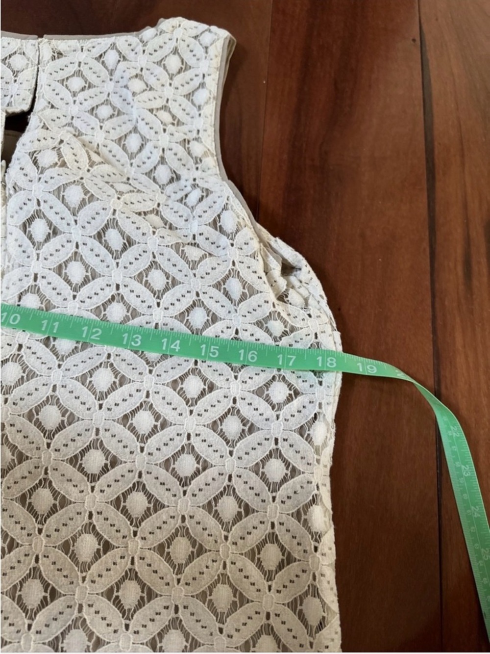 Apt. 9 White Diamond Eyelet Sleeveless Shift Dress - Picture 5 of 7